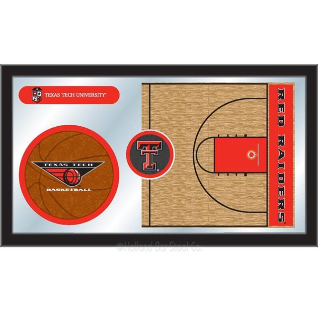 Holland Bar Stool MBsktTXTech Rétroviseur de Basket-Ball Texas Tech 15 x 26 Po