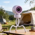 thumbnail image 5 of Mini Portable Stroller Fan, Stroller Fans Clip On, Quiet USB-C Rechargeable Baby Fan, Auto Oscillation, Flexible Tripod, for Car Seat Crib, 5 of 7