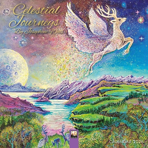 Celestial Journeys by Josephine Wall Mini Wall Calendar 2026 (Art Calendar), (Paperback)