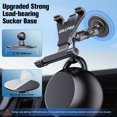 thumbnail image 4 of UTAH-Tablet Holder for Car Dashboard, Universal iPad Mount Suction Cup Base with 360°Adjustable Ball, Long Arm Car Mount Clamp for All 7" - 11.5" iPad Pro, Mini, Samsung Tab, Nexus, 4 of 4