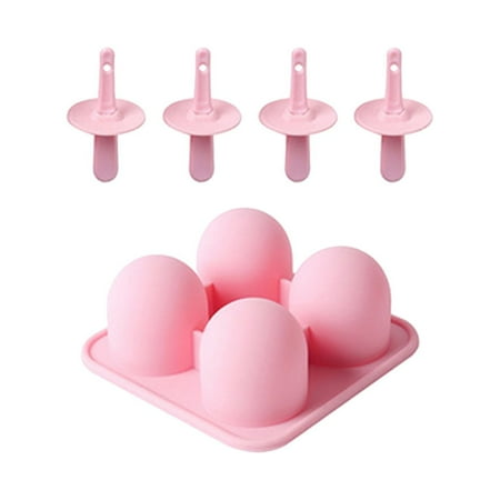 

Fattazi Babies 4 Reusable Ice with for Molds Kids Popsicle Sticks Molds Reusable Kitchen，Dining Bar
