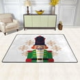 thumbnail image 2 of SKYSONIC Winter Nutcracker Soliders Non-Slip Area Rug, Unique Snowflakes Floor Carpet Comfort Floor Mats Decor for Indoor Front Porch,Living Room, Bedroom,Kitchen,72"x48", 2 of 7