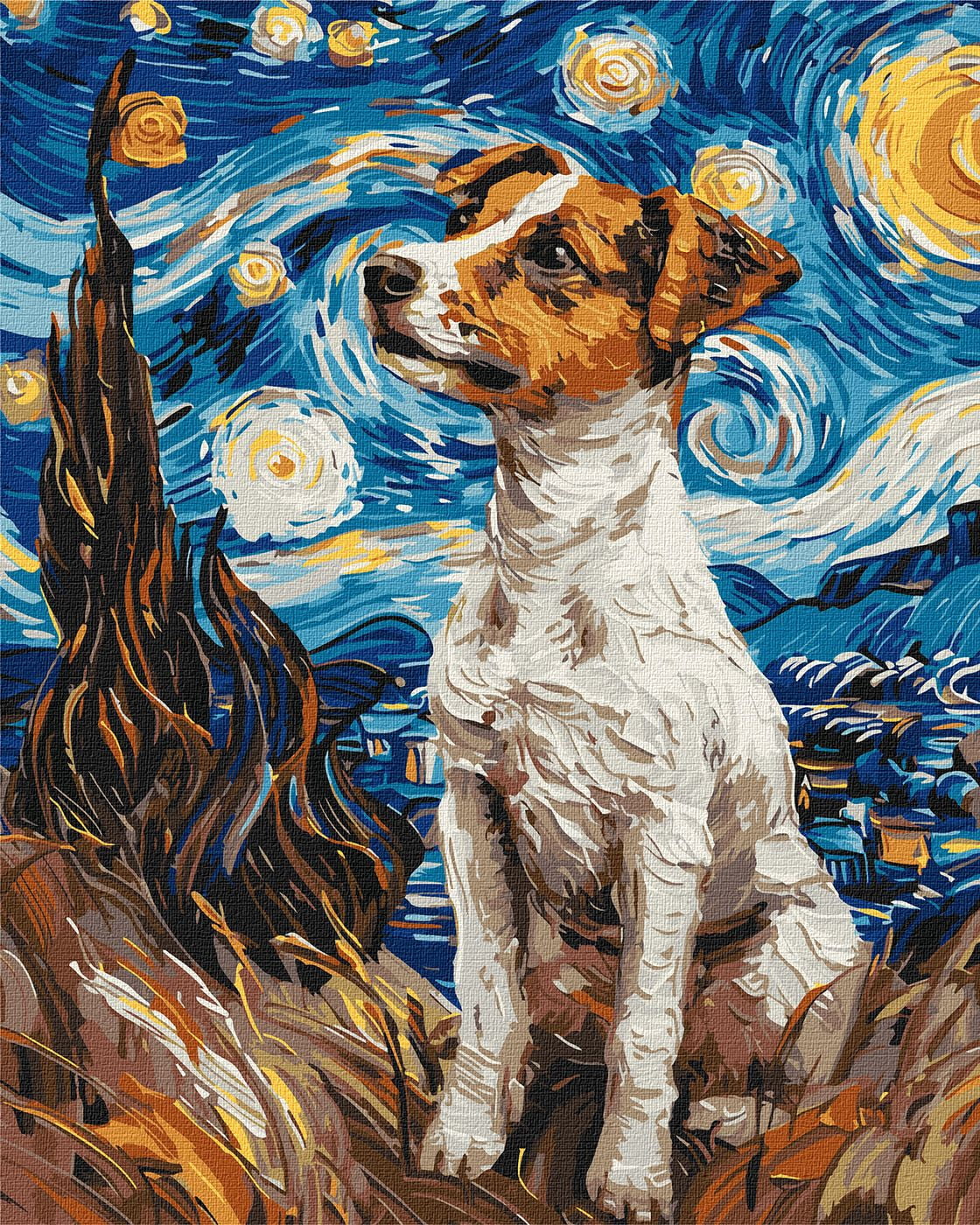 Painting by Numbers kit An adorable jack russell KHO6596