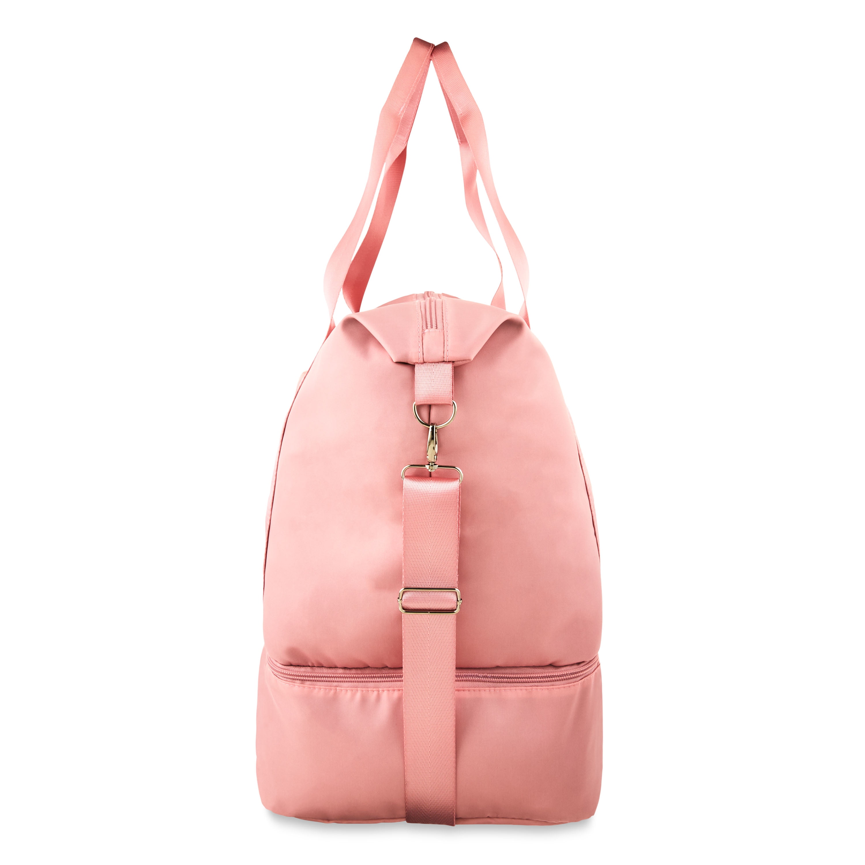 Protégé Collapsible Carry on Drop Bottom Weekender Duffel Bag, Dusty Rose