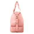thumbnail image 6 of Protégé Collapsible Carry on Drop Bottom Weekender Duffel Bag, Dusty Rose, 6 of 7