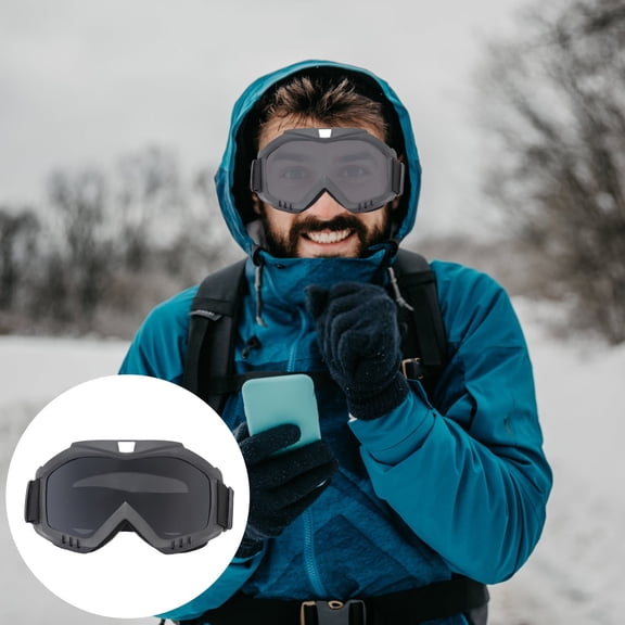 Winter Sports Gear Goggles Set for All Windproof Motorcycle ATV Ski Racing Eye for Adults Youth Kids