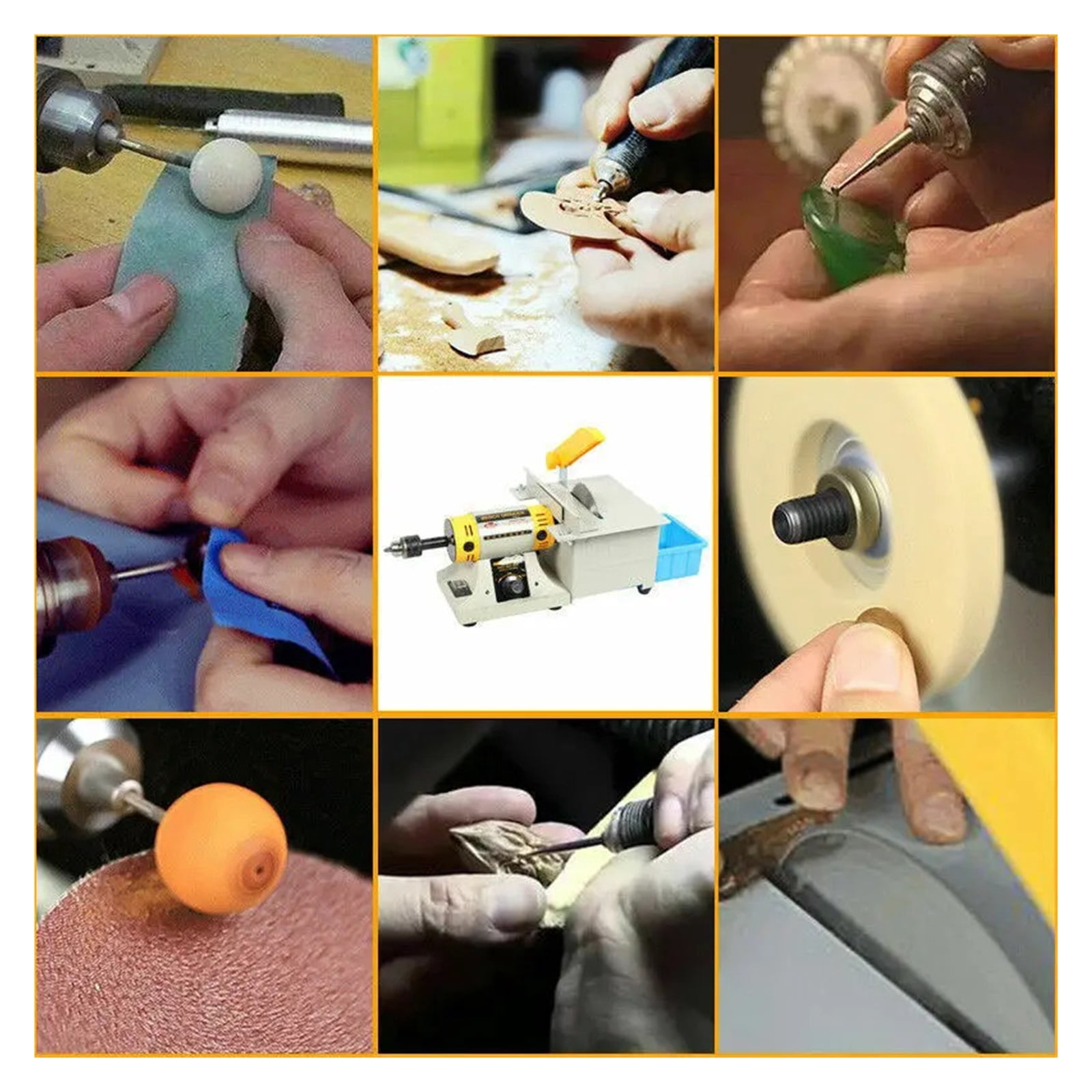 Electric Jewelry Grinding Machine, Jewelry Rock Polishing Tool, 350W Multifunctional Small Desktop Jade Cutting Machine ,Powerhouse Performance