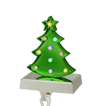 7.25" Battery Operated LED Multi-Color Lighted Green 