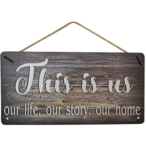 This is Our Life Our Story Our Home, Wood Grain Background Design,Retro Vintage Farmhouse Rustic Home Decor,Inspirational Family Bedroom