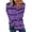 Purple, variant on Viikei Women's Fall Winter Sweatshirts Crew Neck,Womens Tops Long Sleeve Dressy Casual,Women Long Sleeves Casual Shirts Printing Round Neck Sweatshirt Pullover Loose Tunic Tops Navy L