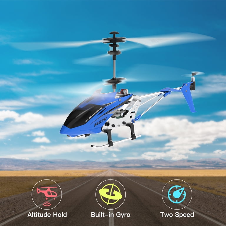 Syma S107G 3-Channel RC Mini LED Helicopter - Yellow kopen