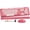Pink, variant on Wireless Keyboard and Mouse Combo, Retro Round Keycaps, Full Size with Detachable Wrist Rest, 2.4G for PC Mac Windows, Pink