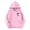 Pink, variant on Toddler Girls Pullover Hoodie Sweatshirt Kids Sports Shirt Casual Coconut Tree Print Hoodie Pullover Solid Color Hooded Sweatshirt with Pocket Pullovers Tops Size 3-4T ,White