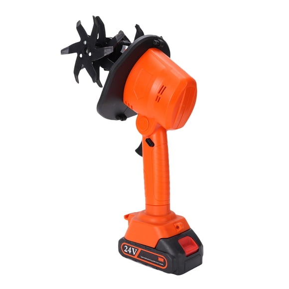 Electric Tiller,Handheld Battery Powered Cordless Garden Cultivator for Lawn Soil Cultivation Companion for Gardening and Lawn Maintenance