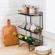 thumbnail image 2 of Organizador de cocina y baño, solución de almacenamiento de hierro forjado, estante funcional para especias de 3 niveles, 2 of 8