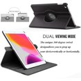 thumbnail image 2 of Compatible con el nuevo iPad 9.7 2018 2017 / iPad Air 2 - (Negro) Funda protectora con soporte giratorio de 360 ​​grados y suspensión automática para, 2 of 3