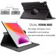 thumbnail image 3 of (Negro) Funda para iPad 9.7 2018 2017 / iPad Air 2 - Funda protectora con soporte giratorio de 360 grados con activación automática para iPad de 9,7 pulgadas (6.a generación, 5.a generación) / iPad Ai, 3 of 5