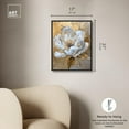thumbnail image 6 of Athenas Flower Canvas Glamorous Feminine Wall Art by Art Remedy, Black Frame, 16" x 20", 6 of 8