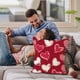 thumbnail image 2 of TUWABEII Regalos de San Valentín Funda de almohada con estampado de amor multicolor para fiestas navideñas Decoración de sofá Funda de almohada Funda de cojín de lino Regalos para mujeres, 2 of 5