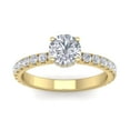 thumbnail image 2 of SuperJeweler 1 1/2 Carat Round Shape Hidden Halo Diamond Engagement Ring In 14 Karat Yellow Gold For Women, 2 of 6