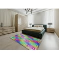 thumbnail image 5 of Ahgly Company Machine Washable Indoor Square Transitional Green Area Rugs, 6' Square, 5 of 7