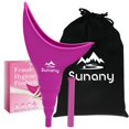 thumbnail image 1 of Urinario femenino Sunany, embudo portátil de silicona, color fucsia, 1 of 9