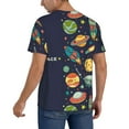 thumbnail image 2 of Fotbe Space Baseball Jersey Shirt for Men and Women, Casual Short Sleeves Button Down T-Shirt-Large, 2 of 9