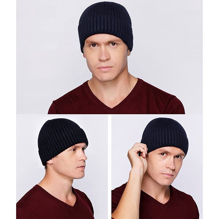 Unisex Merino Wool Slouchy Beanie Warm Knit Winter Hat Cold Weather Skull Cap ACUSHLA 100% Merino Wool Slouchy Beanie for Women & Men Knit  main image 4
