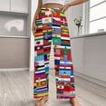 thumbnail image 2 of Flags Of All Countries Of The World Pajamas Leisure Trousers Soft Warm Sleepwear Bottoms Loose Retro Nightwear, 2 of 6