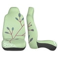 thumbnail image 3 of Easy to Install Car Universal Seat Cover, Green Spring Forest Four Seasons Universal Front Seat Cover, 2-Piece, 3 of 8