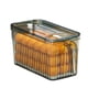 thumbnail image 2 of Organizador de refrigerador para cocina, contenedor apilable para almacenar alimentos con tapa y asa, contenedor para alimentos frescos con cesta., 2 of 3