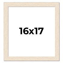 16x17 Frame White Real Wood Picture Frame Width 1.5 inches | Interior Frame Depth 0.5 inches | Barn