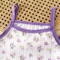 thumbnail image 5 of Quealent Girls Pajamas Flutter Sleeve Toddler Girl Summer Pajamas 2 Piece Pjs Set Sleepwear for Girls 3-10 Years (Purple, 18-24 Months), 5 of 6