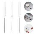 thumbnail image 3 of 3Pcs Makeup Spatula Tool Stainless Steel Cosmetics Mixer Long Metal Spatula, 3 of 7