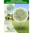 thumbnail image 5 of 4Pack Garden Plant  Fruit Tree Netting Barrier, 5.3Ft x 5.3Ft Ultra Fine Plant Netting for Garden Protection for Tomato Blueberry Bushes Live Plant Row Covers Screen Protection, 5 of 10