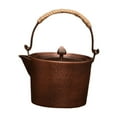 thumbnail image 2 of Tetera de cobre, hervidor de agua caliente, jarra de caldera de agua, tetera hecha a mano, práctica para el hogar, salón de té, Camping, café, agua B, 2 of 8