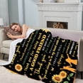 thumbnail image 4 of LHSHID Sister Gifts Blanket from Brother Birthday Gifts for Sister from Sister Sunflower Blankets and Throws Ultra Soft Flannel Bed Blankets for Sister 30"x40", 4 of 9