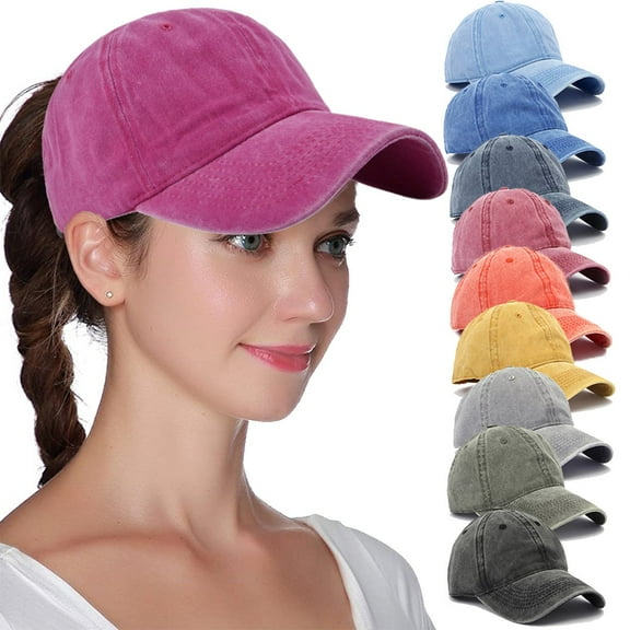 Unisex Vintage Baseball Cap Washed Distressed Plain Blank Baseball Hat Adjustable Dad Hat for Outdoor Sports