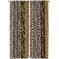thumbnail image 3 of Wild Animal Curtains, Leopard Print Animal Fur Print Through The Rod Pocket Window Curtains Family Room Living Room Kitchen Blackout Decoration 42x63in, 3 of 6