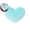 Blue, variant on Faux Rabbit Fur Heart-Shaped Throw Pillow – 13x9.8in Ultra-Soft Decorative Cushion for Sofa, Bed & Bedroom – Plush Romantic Home Decor