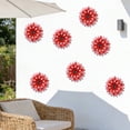 thumbnail image 4 of Fareti Metal Flower Wall Decor, Rustic Modern Daisy Flowers Outdoor Indoor Metal Wall Art Hanging Sculptures for Farmhouse Bathroom Kitchen Living Room Garden Patio, 4 of 4