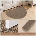thumbnail image 5 of JAATOP 17"x 30" Doormat, Non-Slip Absorbent Welcome Mat, Dirt Trapper Indoor Entryway Rug, Machine Washable, Half Round, PP, Beige, 5 of 7