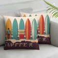 thumbnail image 2 of ARISTURING Sport Passion Surfing Vintage Surfboard Sunset Palm Tree Ocean Wave Summer Beach Throw Pillow Cover, Pillowcase,Surfing Gifts,Gifts for Sport Lovers,Coastal Beach House Decor,2pcs, 2 of 6