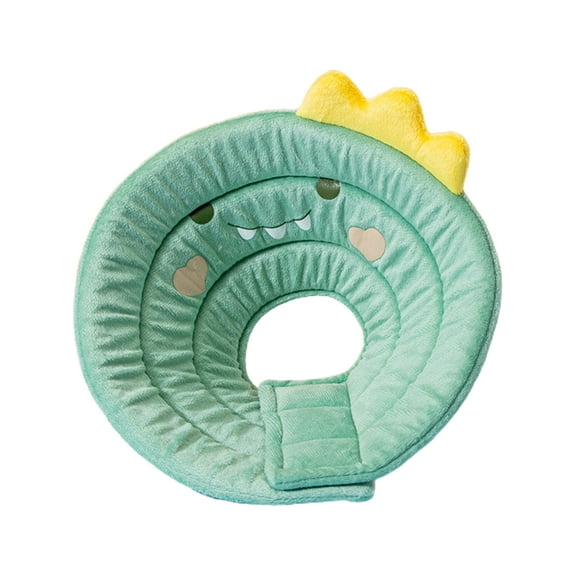 Mightlink Pet Recovery Collar Cartoon Design Super Soft Non-Fading Easy-wearing Washable Prevent Bite Sponge After Surgery Cat Protection Cone Recovery Collar Pet Supplies