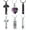 Purple-6PC, variant on 6Pcs Urn Necklace for Ashes for Women Heart Cross Cylinder Cremation Jewelry for ashes of Loved Ones Memorial Keepsake Pendant