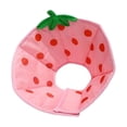 thumbnail image 2 of Strawberry/Bee Recovery Collar Soft Fruit Elizabethan Cone for Dogs Cats Adjustable Comfort Post-Surgery Neck Brace with Cute Pattern Pink - S, 2 of 5