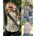 thumbnail image 4 of Zeagoo Blouses for Women Dressy Casual Long Sleeve Spring Summer Tops Crew Neck Business Clothes with Thumb Hole, 4 of 6