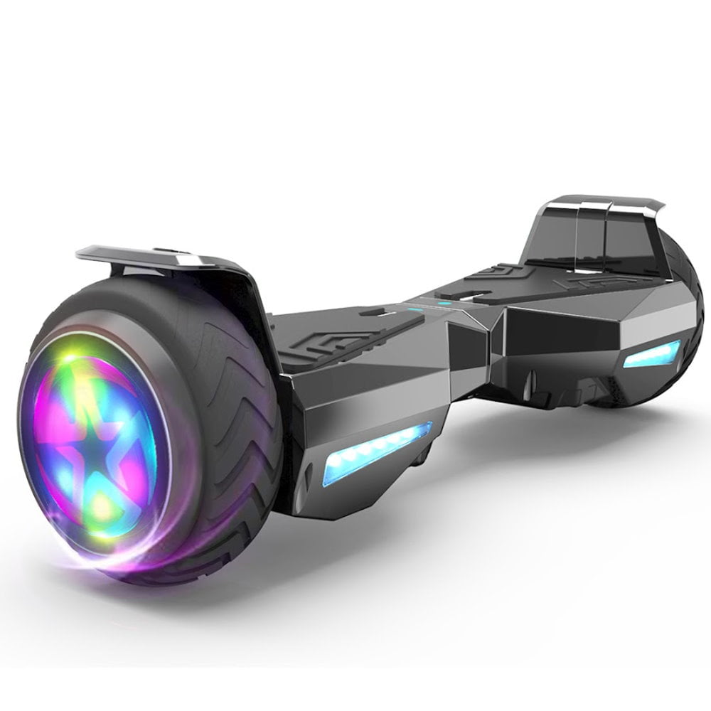 Photo 1 of ** missinmg charger ** HOVERSTAR Hoverboard Certified HS2.0 Flash Wheel with LED Light Self Balancing Wheel Electric Scooter Chrome Black