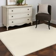 thumbnail image 3 of Cream 2.7x5 Area Rugs, Farmhouse Solid Beige Color Modern Art Non-Skid Rubber Backing Large Rectangle Rugs - Living Room Bedroom Home Office, Indoor Floor Mat Carpets Washable Rug, 3 of 9