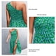 thumbnail image 4 of Vestido Midi Fruncido De Un Hombro Amonsee Estampado Floral Sin Mangas Cierre Con Cremallera Oculta S, 4 of 5